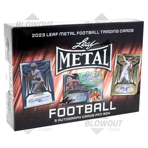 leaf metal football hobby box|leaf metal football box.